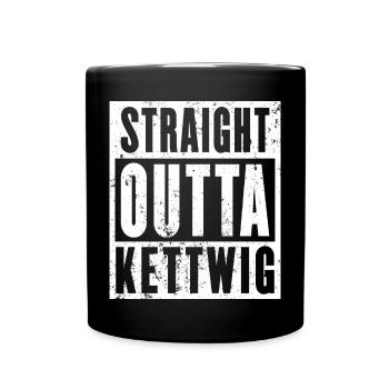 Kettwig, Ruhrgebiet, Ruhrpott, Essen-Kettwig - Tasse einfarbig - Schwarz - Vorne