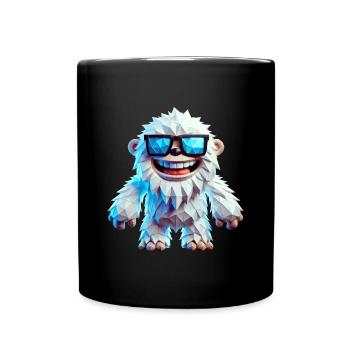 yeti cool - Mug uni - noir - Devant