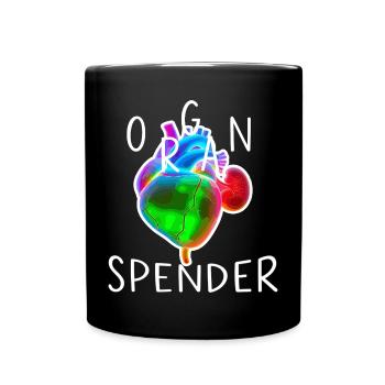 Organ Spender - Tasse einfarbig - Schwarz - Vorne