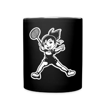 Joueur de badminton - Mug uni - noir - Devant