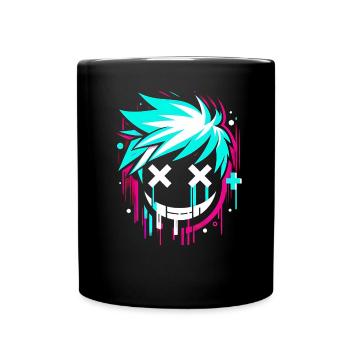 Graffiti Smile Stylish - Full Colour Mug - black - Front
