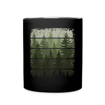 Trees Wildlife Nature Lover Forest Outdoor - Full Colour Mug - black - Front