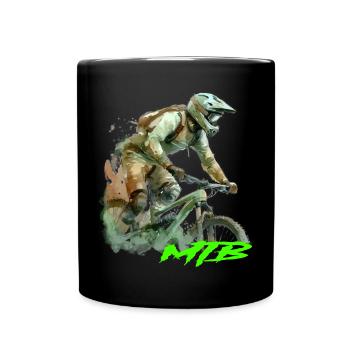 Vélo VTT - Mug uni - noir - Devant