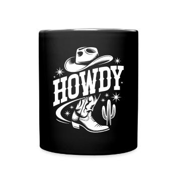 Western Cowboy Design pour les vêtements - Mug uni - noir - Devant