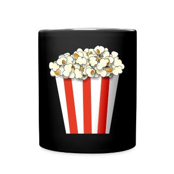 Popcorn - Tasse einfarbig - Schwarz - Vorne