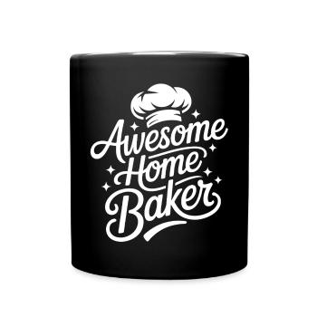 Super Baker Papas Club Dad bakes best - Full Colour Mug - black - Front