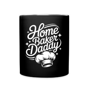 Super Baker Papas Club Dad bakes best - Full Colour Mug - black - Front