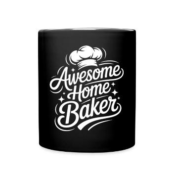 Super Baker Papas Club Dad bakes best - Full Colour Mug - black - Front