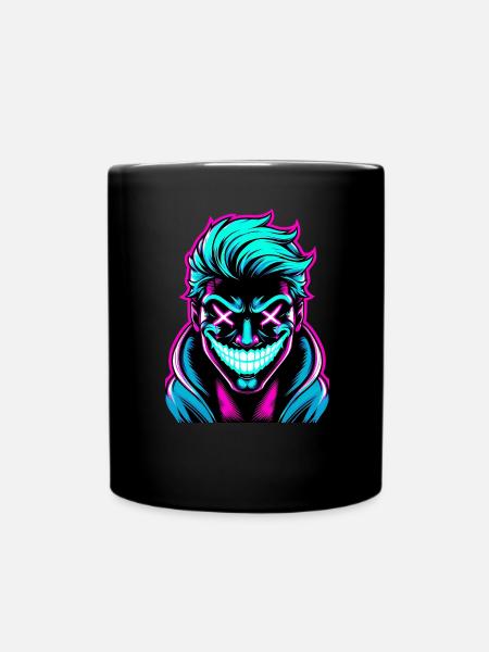 Sourire de fou - Mug uni - noir