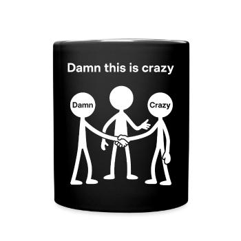Weird Matchstick Man Gen Z Humor Irony - Full Colour Mug - black - Front