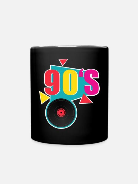 90's Retro - Tasse einfarbig - Schwarz