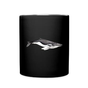 Yubarta - baleine à bosse - baleine à bosse - Mug uni - noir - Devant