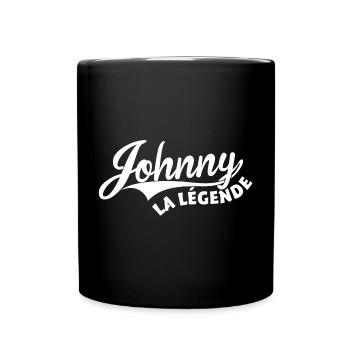 Johnny la légende - Mug uni - noir - Devant