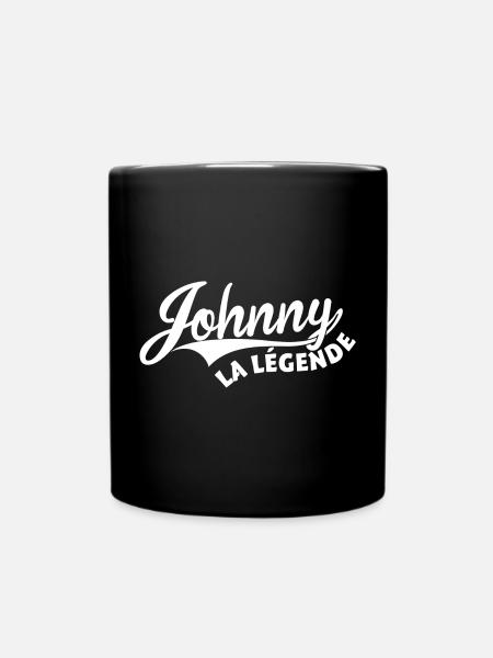Johnny la légende - Mug uni - noir