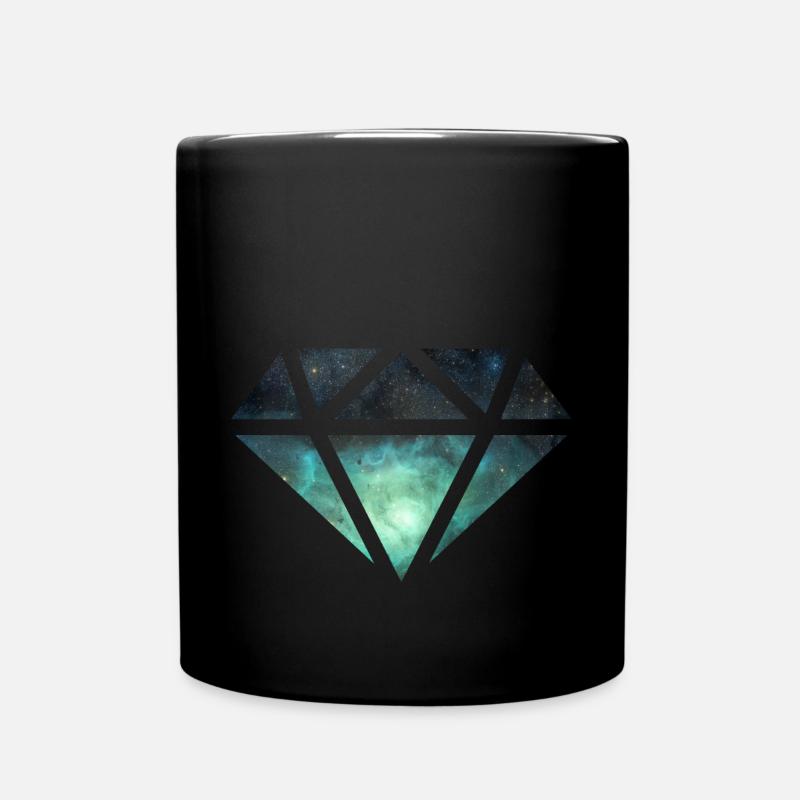 Diamond Gemstone Gemstones - Full Colour Mug - black