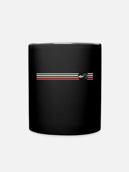 Kite Surf Retro - Full Colour Mug - black
