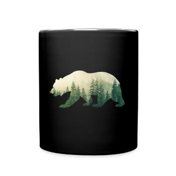 Forest Grizzly - Full Colour Mug - black - Front