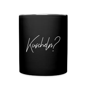 Kuscheln Schmusen Umarmung Free hugs Geschenk - Tasse einfarbig - Schwarz - Vorne