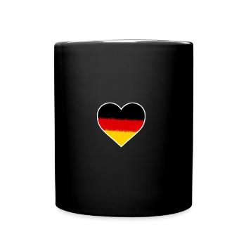 Germany Heart Germany Love - Full Colour Mug - black - Front