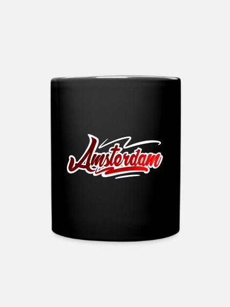 Amsterdam - Mug uni - noir