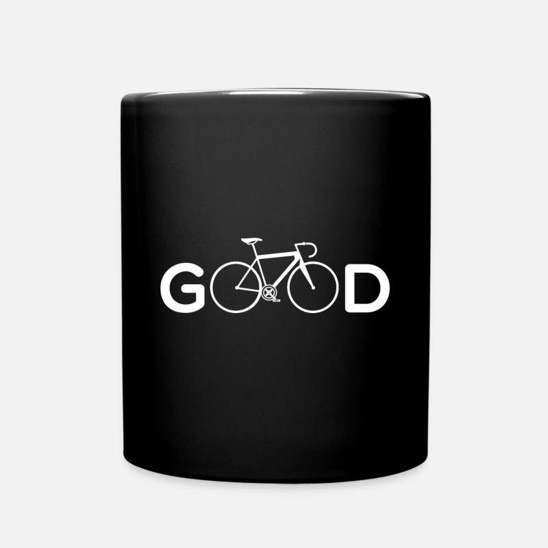 Bon vélo vélo typo cyclisme vélo électrique vélo L - Mug uni - noir