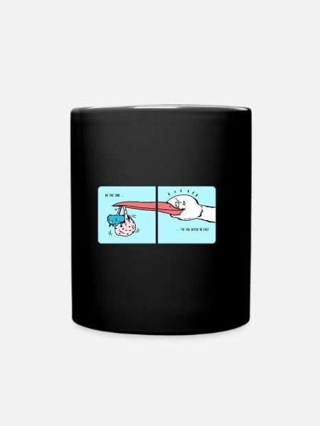 stork - Full Colour Mug - black