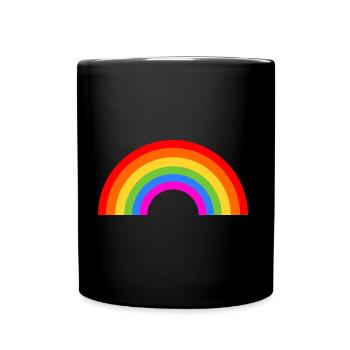 rainbow - Full Colour Mug - black - Front