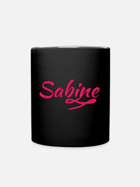 Sabine - Tasse einfarbig - Schwarz