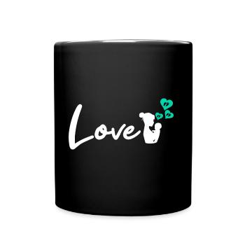 Mutter - Tasse einfarbig - Schwarz - Vorne