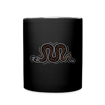 snake - Tasse einfarbig - Schwarz - Vorne