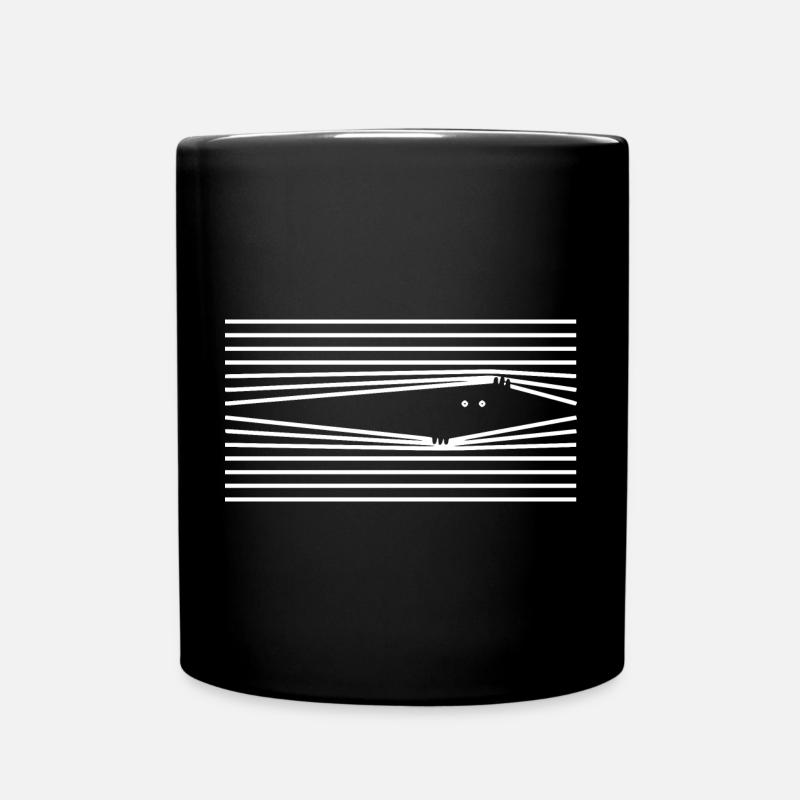 Beobachtet - Tasse einfarbig - Schwarz