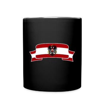 Österreich - Tasse einfarbig - Schwarz - Vorne