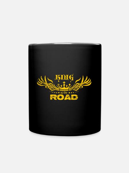 King of the road light - Full Colour Mug - black