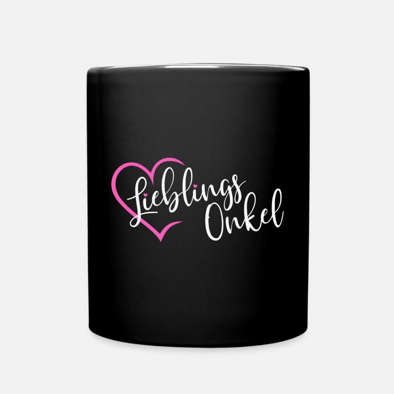 Lieblingsonkel - Tasse einfarbig - Schwarz