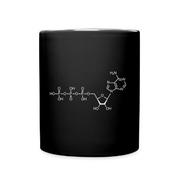 ATP - adenosine triphosphate - white - Full Colour Mug - black - Front