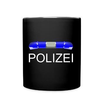 police - Full Colour Mug - black - Front