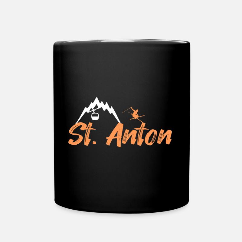 St anton - Tasse einfarbig - Schwarz