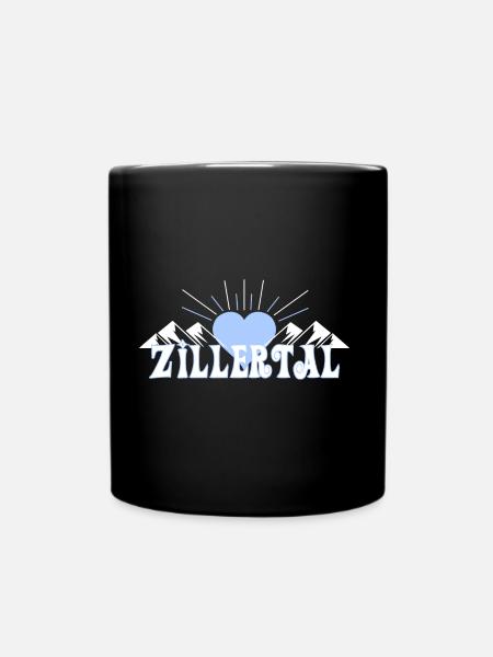 Zillertal - Tasse einfarbig - Schwarz