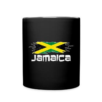 Jamaica flag - design - Full Colour Mug - black - Front