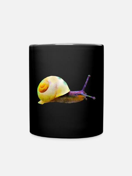 escargot - Mug uni - noir