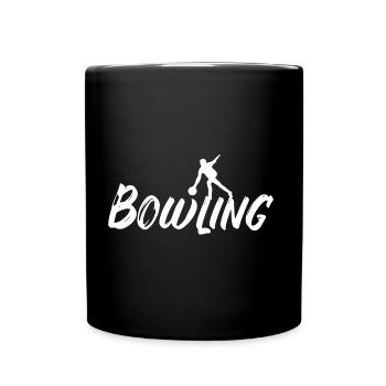 Bowling - Tasse einfarbig - Schwarz - Vorne