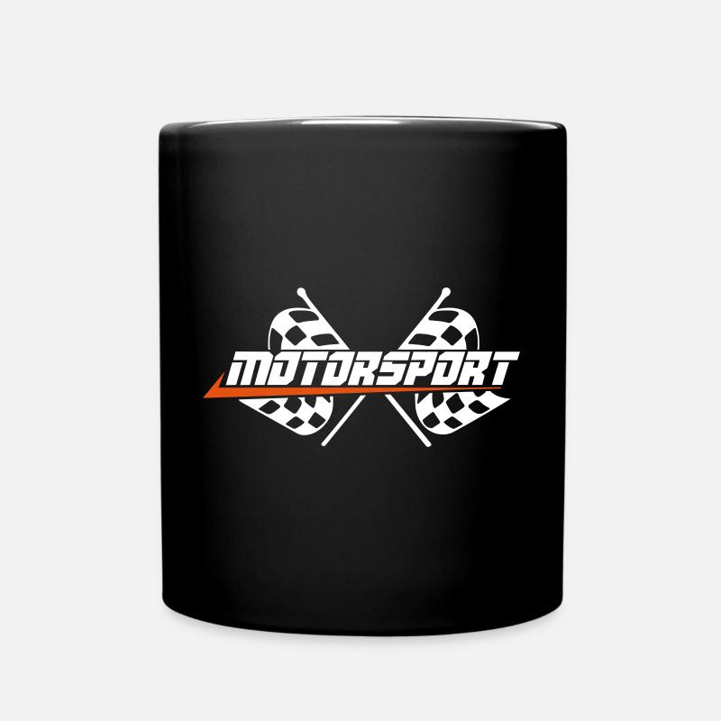 Sport automobile Drapeaux - Mug uni - noir