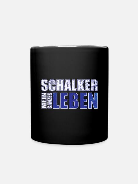 Schalker mein ganzes Leben - Tasse einfarbig - Schwarz