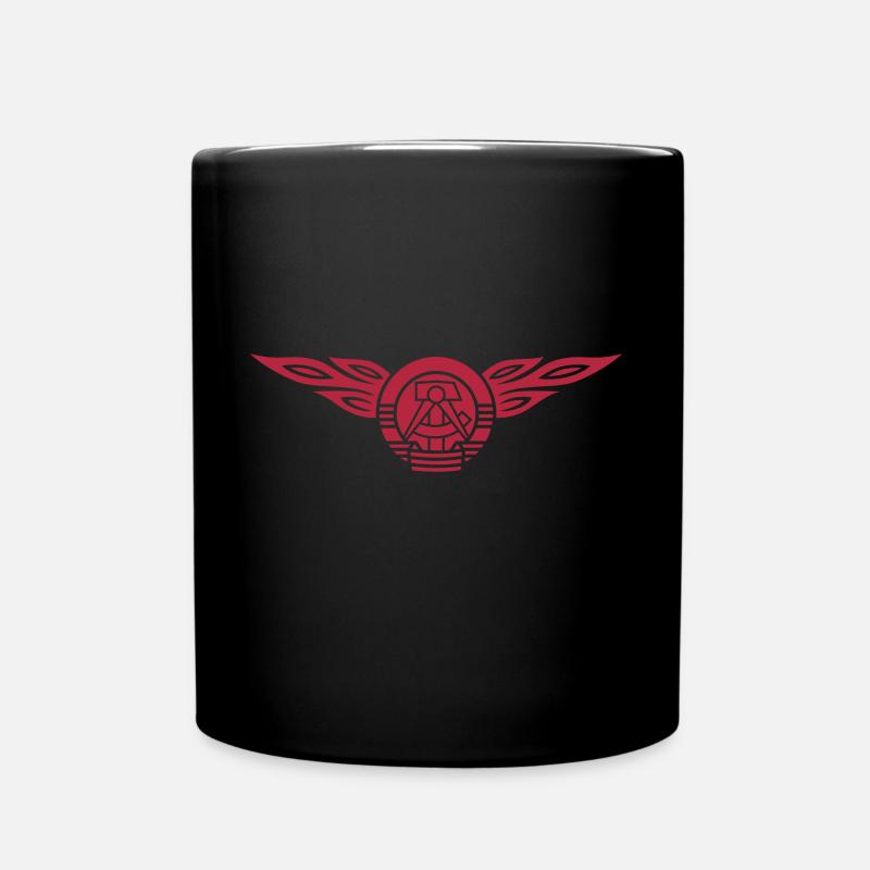 GDR flames crest 1c - Mug uni - noir