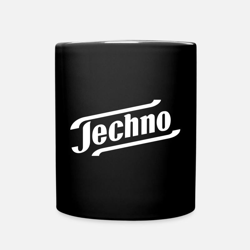 TECHNO - Tasse einfarbig - Schwarz
