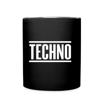 TECHNO - Full Colour Mug - black - Front