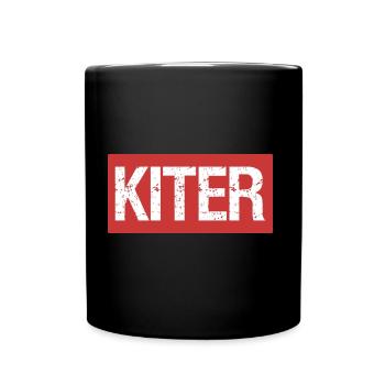 Kiter - Tasse einfarbig - Schwarz - Vorne