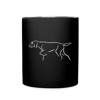 Wire-haired pointer - Full Colour Mug - black - Front