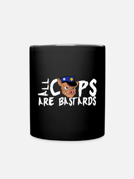 Les flics sont de la merde! - Mug uni - noir