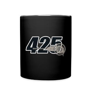 425 German Motorcycle AWO DDR - Tasse einfarbig - Schwarz - Vorne